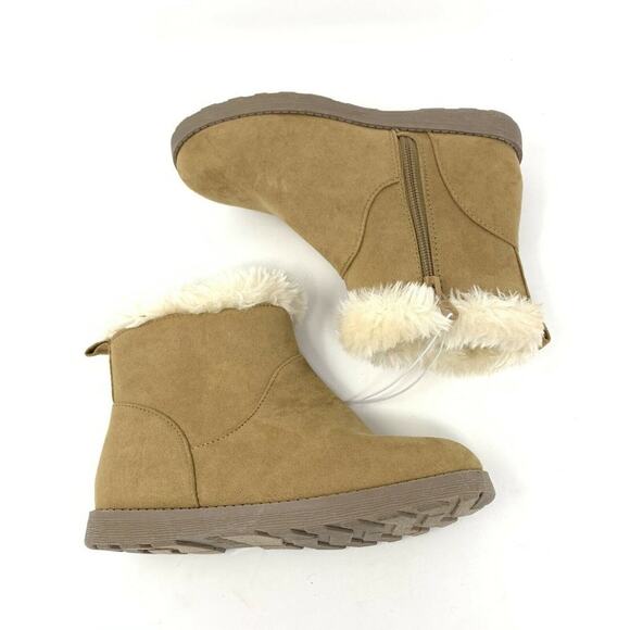 Cat & Jack Girls' Haiden Tan Winter Boots Big Girl Size 4 NWT - Picture 6 of 7